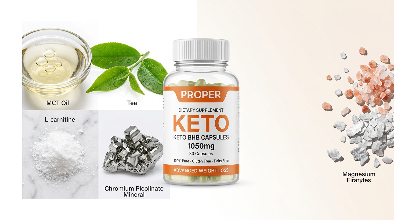Ingredientes premium de Proper Keto Capsules